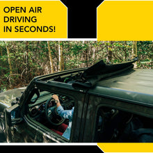 Bestop 5245217 Black Twill Sunrider for Hardtop 2018-Current Jeep Wrangler JK & 2020 Jeep Gladiator