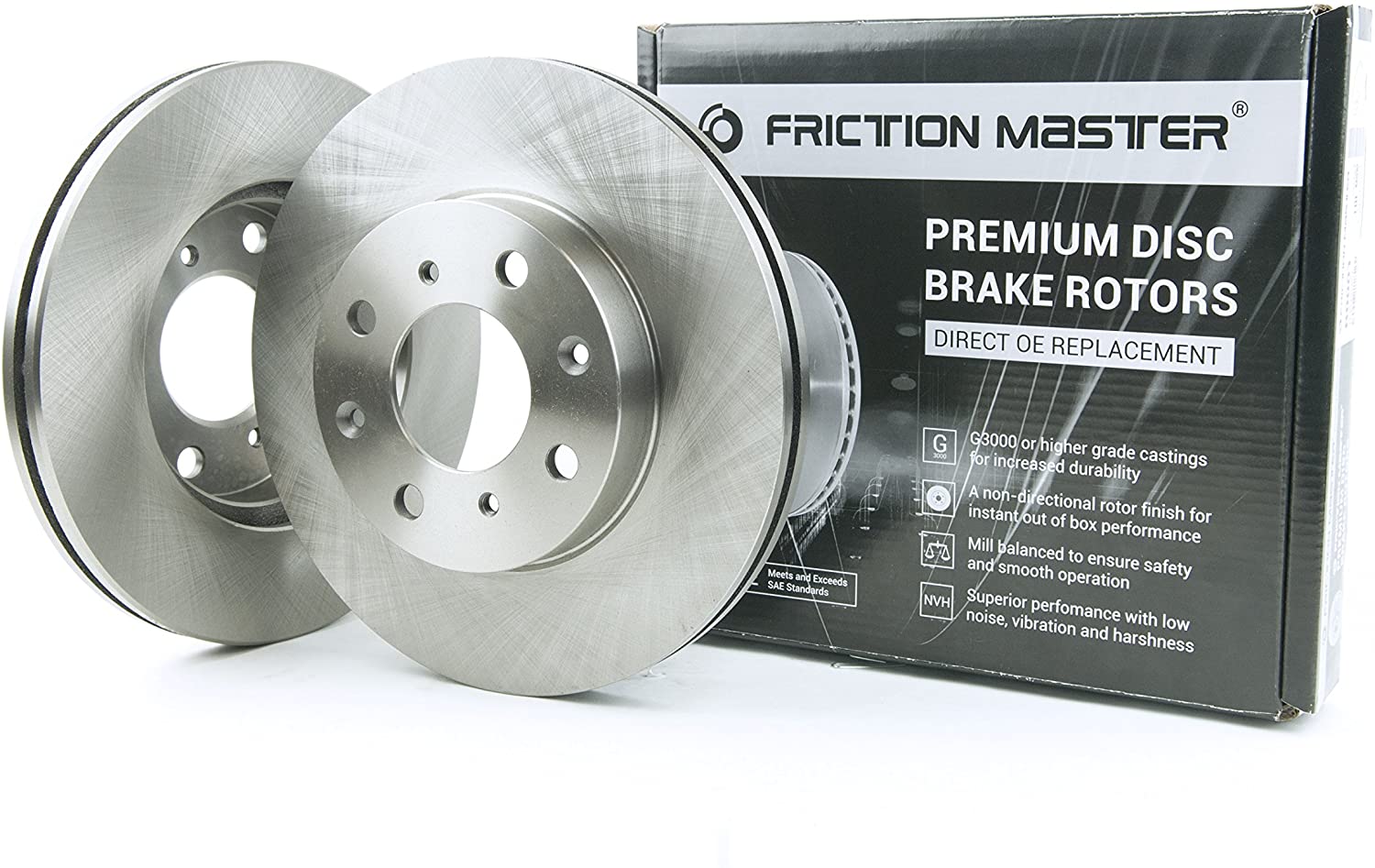Friction Master R1219 Front Premium OE Brake Disc Rotors Set