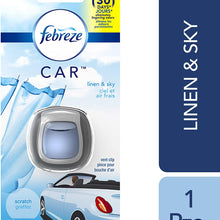 Febreze Car Vent Clip Linen & Sky Air Freshener for Dogs