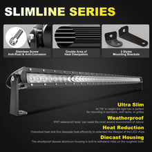 LED Light Bar TURBO SII Single Row Series Pro Off Road LED Fog & Driving Light - 51 Inch, Combo Spot and Flood Pattern, Universal (250W)