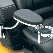 Kuryakyn 8991 Motorcycle Accessory: Swing-Out Padded Passenger Armrests with Drink/Cup Holder for 2001-17 Honda Gold Wing GL1800 Motorcycles, Chrome