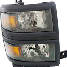 Headlight Assembly Compatible with 2015 Chevrolet Silverado Halogen LS Model CAPA Passenger Side
