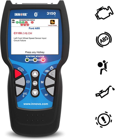 INNOVA Color Screen 3150f Code Reader/Scan Tool with ABS/SRS and Bluetooth for OBD2 Vehicles