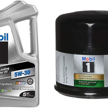 Mobil 1 Advanced Full Synthetic Motor Oil 5W-30, 5-Quart bundle with Mobil 1 M1-108A Extended Performance Oil Filter
