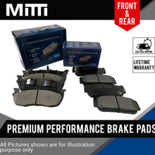 FRONT + REAR Mitti Brake Pad 2 Full Sets Fit Ford Fusion, Mazda 6, Lincoln MKZ