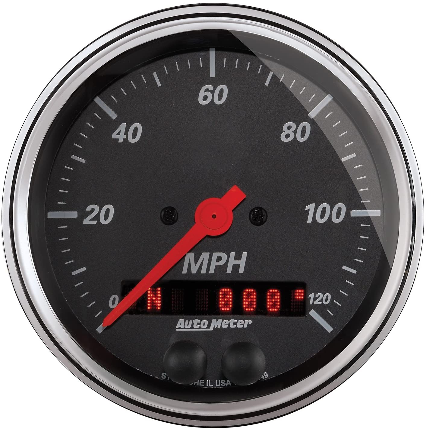 AUTO METER (1449 Designer Black 3-3/8