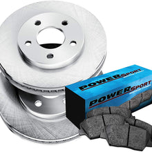 Rear PowerSport Replacement Brake Rotors and Ceramic Brake Pads BLBR.44176.02