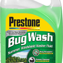 Prestone AS657-6PK Bug Wash Windshield Washer Fluid, 1 Gallon (Pack of 6)