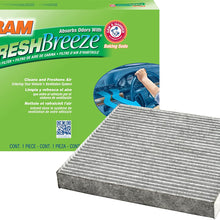 FRAM Fresh Breeze Cabin Air Filter Replacement for Car Passenger Compartment w/ Arm and Hammer Baking Soda, Easy Install, CF11182 for Select Acura and Honda Vehicles