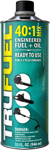 TruFuel 2-Cycle 50:1 Pre-Blended Fuel for Outdoor Power Equipment - 32 oz. (6525638)