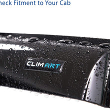 CLIM ART in-Channel Incredibly Durable Rain Guards for Chevrolet/Chevy Silverado 2007-13 Crew Cab GMC Sierra 1500 Vent Visors Window Deflectors, Vent Deflector, Truck Accessories, 4 pcs. - 607003