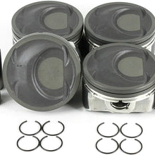 DNJ P181A.20 Oversize Piston Set for 2010-2015 / Hyundai, Kia/Forte, Forte5, Optima, Santa Fe, Sonata, Sorento, Sportage, Tucson / 2.4L / DOHC / 16V / VIN 1, VIN 2, VIN 3, VIN 6, VIN 7, VIN B