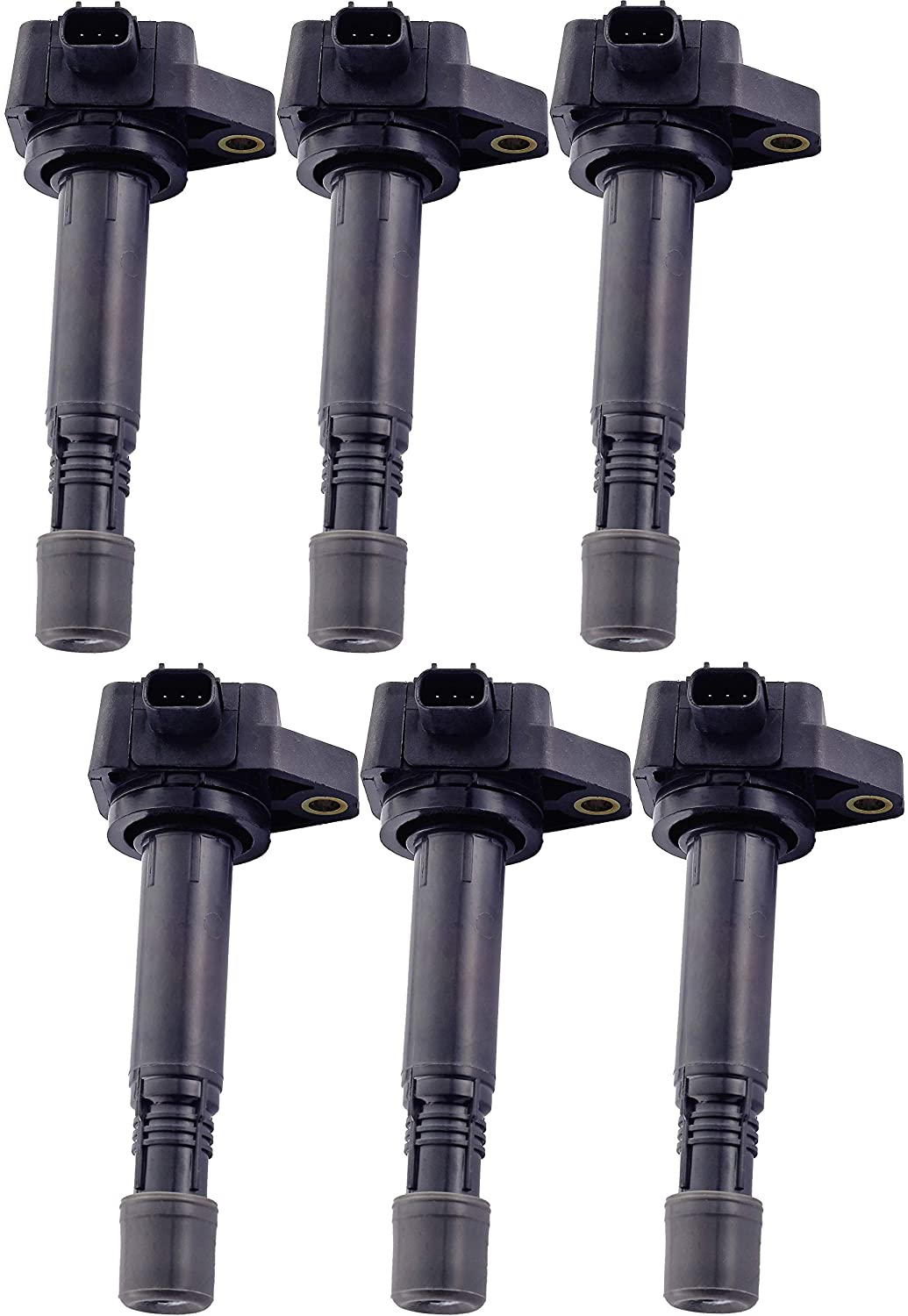 ENA Pack of 6 Ignition Coils compatible with 2008-2016 Acura Honda - Accord Odyssey Pilot Ridgeline RDX RL TL MDX TSX ZDX - 3.5L 3.7L Compatible with UF624 30520-RN0-A01 (6)