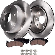 Detroit Axle - Front Disc Replacement Brake Rotors Ceramic Pads w/Hardware for 2000 2001 2002 Dodge Dakota/Durango