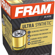 FRAM Ultra Synthetic XG3387A, 20K Mile Change Interval Spin-On Oil Filter with SureGrip