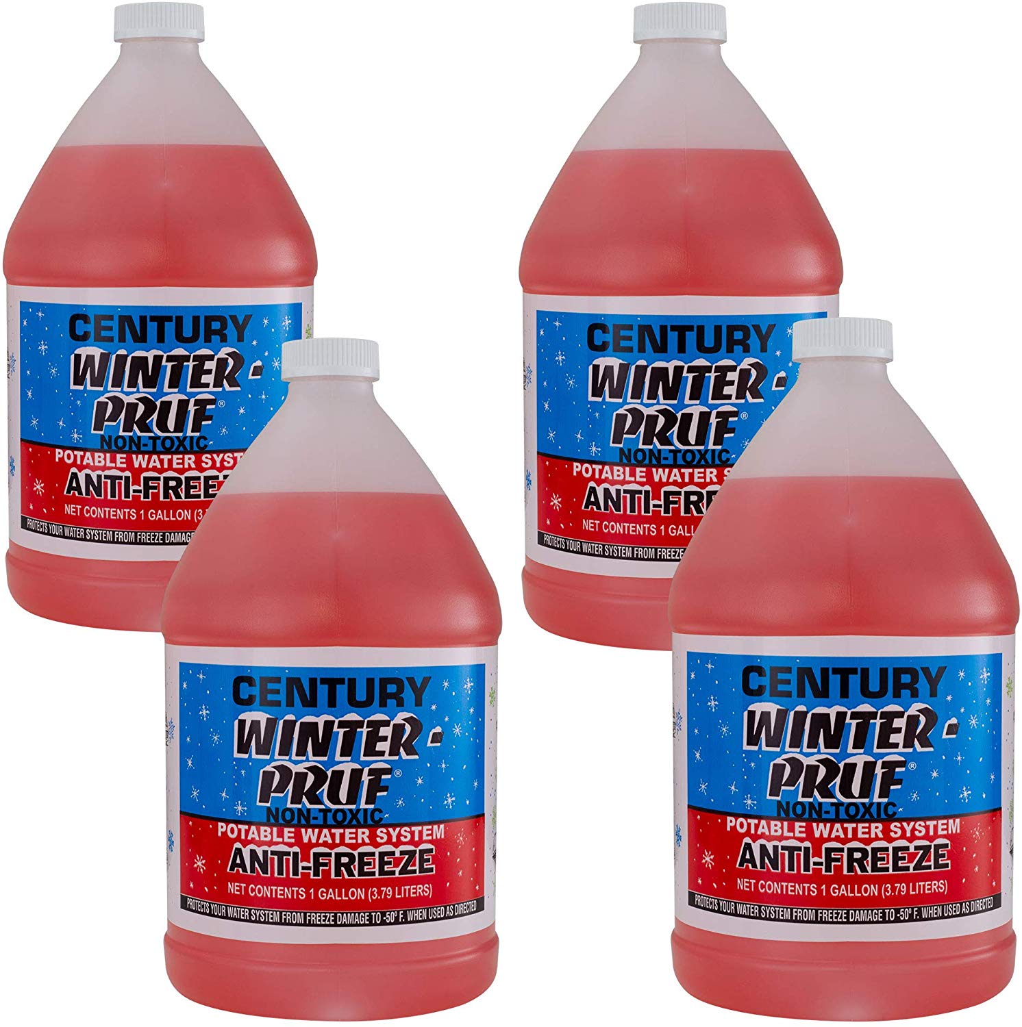 RecPro RV Antifreeze Winter-Pruf -50°F Protection Non-Toxic (4 Pack)