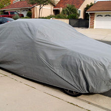 Tuningpros CC-S4 Multiple Layers Non-Woven Fabric Car Cover Waterproof Rain Barrier Fit up to Size 189.8" x 70.1"