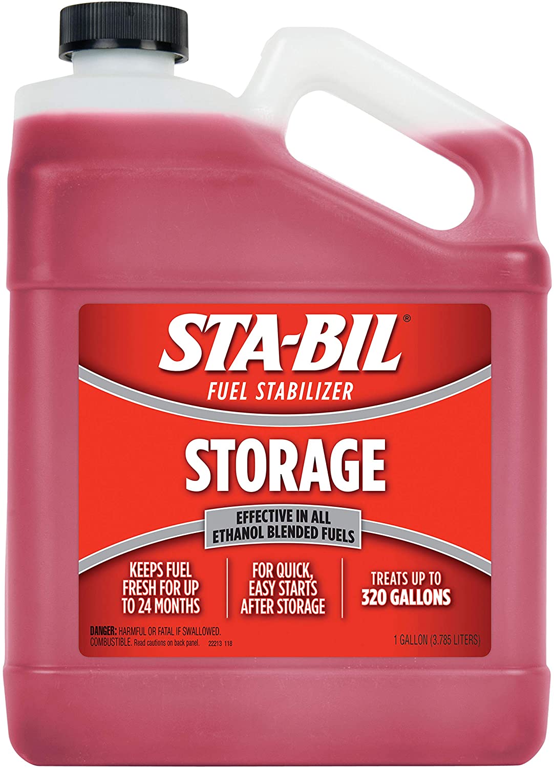 STA-BIL 22213 Fuel Stabilizer, 1 Gallon, Red