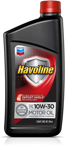 Havoline (223395481-12PK) 10W-30 Motor Oil - 1 qt. (Pack of 12)