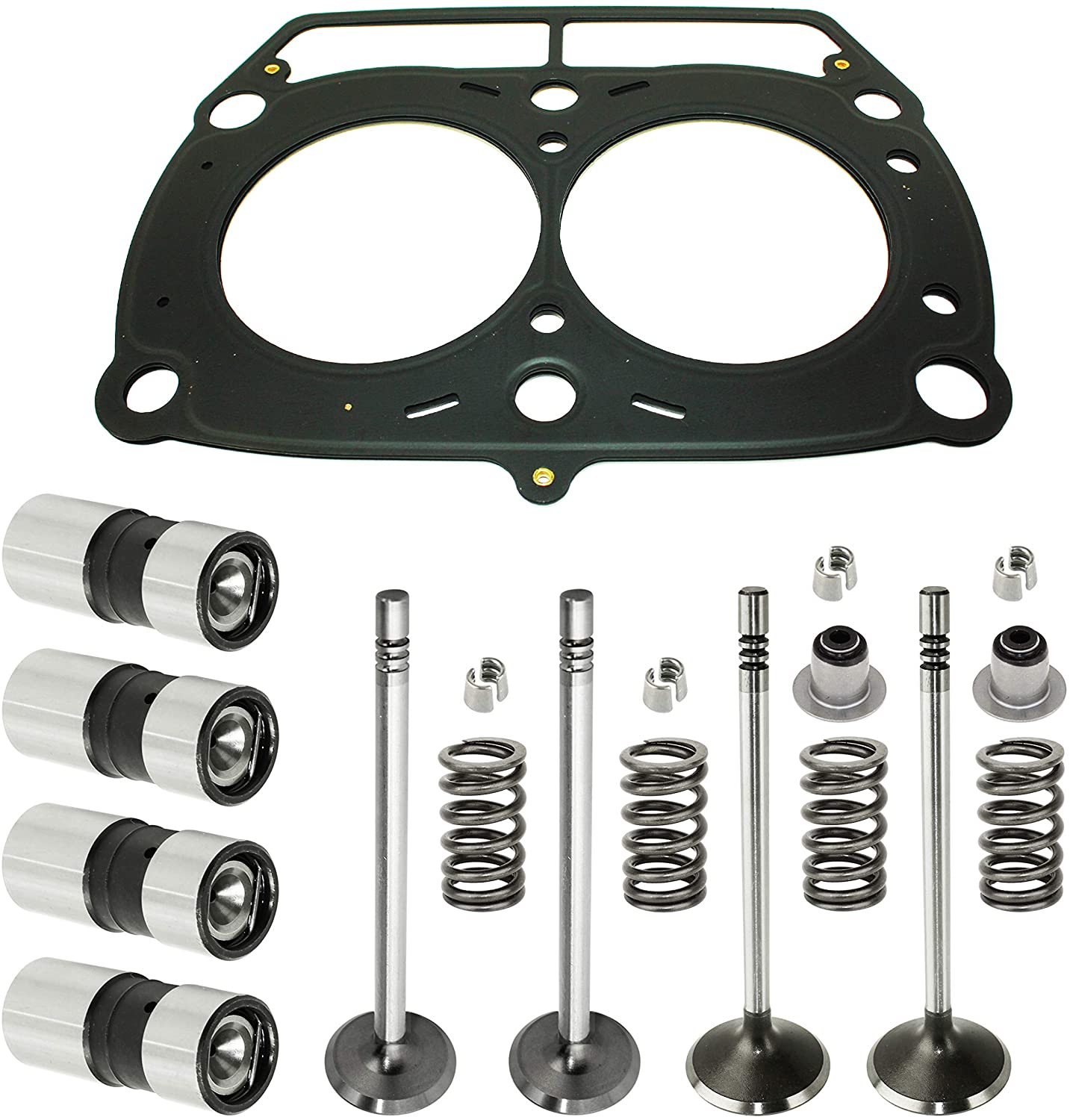 Caltric Cylinder Head Valve Gasket Kit Compatible with Polaris RZR 800 EFI 2008 2009