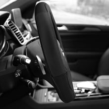 TLH Sleek & Sporty Genuine Leather Steering Wheel Cover, Black Color
