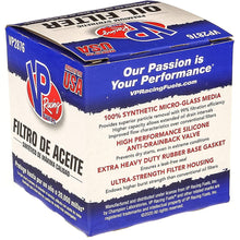 VP Racing VP2876 20,000 Mile Premium Full Synthetic Oil Filter