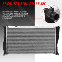 2941 OE Style Aluminum Core AT Radiator Replacement for BMW 135i 135is 335i 335is 335xi X1 Z4 07-16