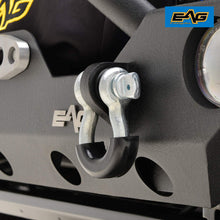 EAG Fit for 07-18 Jeep JK Wrangler Front Bumper with Fog Light hole and Rear Bumper with 2" Hitch Receiver Combo