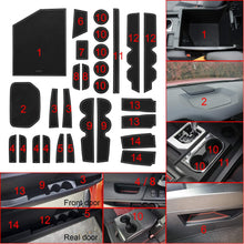SENSHINE Console Liner Cup Liner for Toyota Tundra 2020 2019 2018 2017 2016 2015 2014 Door Mat Interior Accessories Kit(Bucket Seat, Gray Trim)