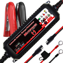 MOTOPOWER MP00207 6V / 12V 4AMP Automatic Smart Battery Charger Maintainer with Battery Repair Mode