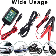 6V 12V 1.5A Trickle Battery Charger, Universal Power Battery Maintainer for Car, Automotive, Vehicle, Motorcycle, Lawn Mower, Marine, Boat, Snowmobile, ATV, RV, SLA AGM GEL CELL Lead Acid Battery