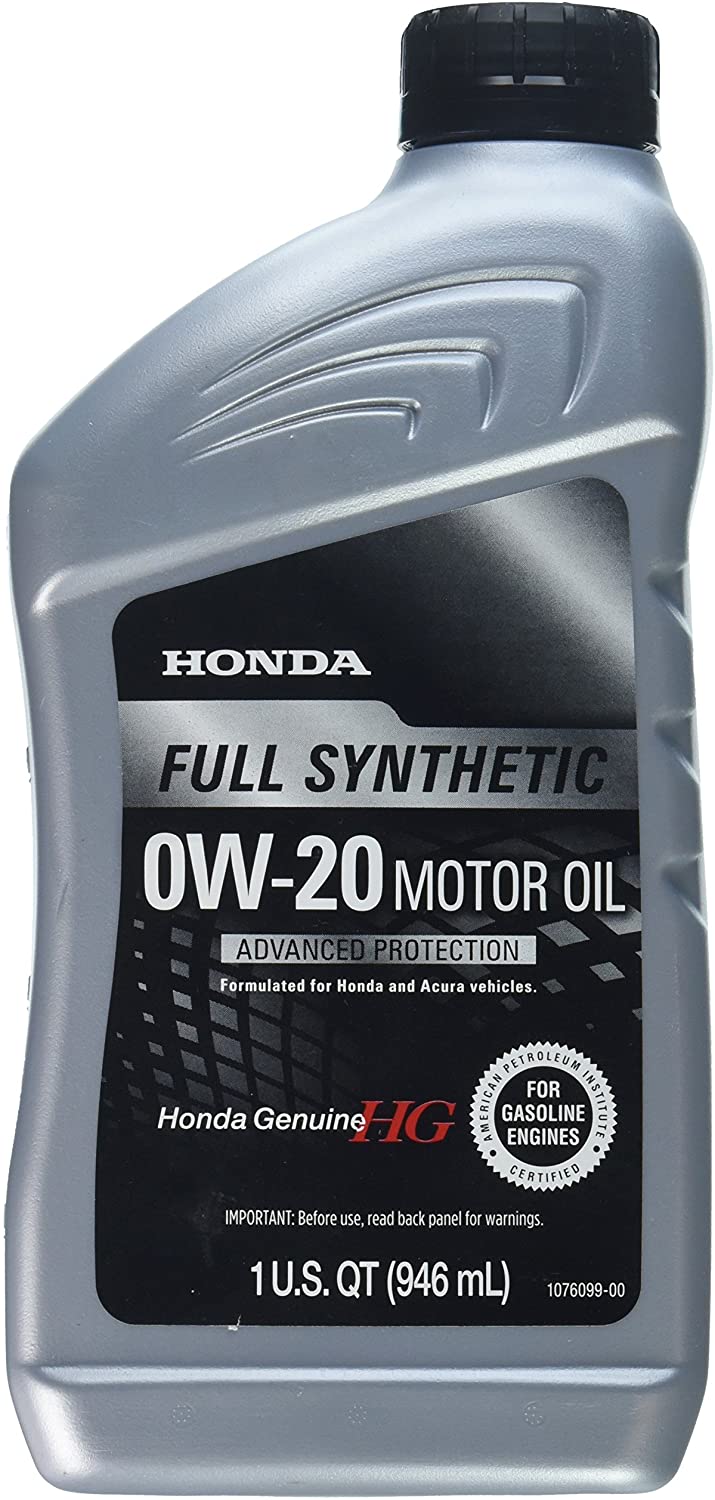 Honda 08798-9063 0W-20 Blended Full Synthetic Motor Oil, 1 Quart Bottle, 32. Fluid_Ounces