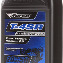 Torco T652055CE T-4SR 20w50 4-Stroke Synthetic Racing Oil Bottle - 1 Liter Bottle
