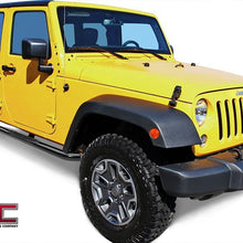 TAC Side Steps Fit 2007-2018 Jeep Wrangler JK 4 Door (Exclude 2018 Wrangler JL Models) 3" Black Side Bars Nerf Bars Step Rails Running Boards Off Road Exterior Accessories (2 Pieces Running Boards)