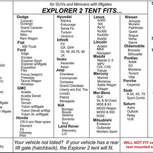 Explorer 2 SUV and Minivan Tent