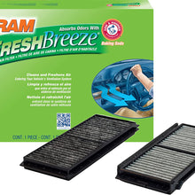 FRAM Fresh Breeze Cabin Air Filter Replacement for Car Passenger Compartment w/Arm and Hammer Baking Soda, Easy Install, CF8644A for Select Volkswagen and Audi Vehicles , white