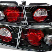 Spyder 5004680 Honda Civic 92-95 3DR Euro Style Tail Lights - Black (Black)