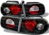 Spyder 5004680 Honda Civic 92-95 3DR Euro Style Tail Lights - Black (Black)