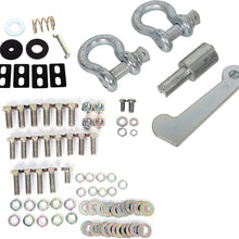 Rear Bumper For 1987-1996 Jeep Wrangler YJ 1997-2006 TJ W/Tire Carrier And D-Rings