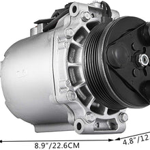 Mophorn AKC200A564 7813A068 7813A350 7813A010 AKC200A221 MSC90CAS Universal Air Conditioner AC Compressor SD7V16 for 2007-2012 Mitsubishi Outlander Lancer L4 2.0L 2.4L 97486 97487