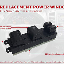 Power Window Switch Fits Nissan Frontier, Nissan Xterra - Replaces 25401-EA003-2005, 2006, 2007, 2008, 2009, 2010, 2011, 2012 Models - Driver Power Window Switch