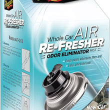 Meguiar's Whole Car Air Re-Fresher Odor Eliminator Mist – New Car Scent – G16402, 2 oz(Pack of 6)