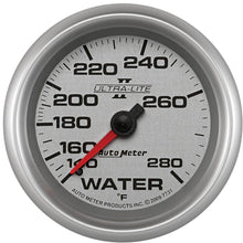 Auto Meter 7731 Ultra-Lite Pro II 2-5/8" 140-280 Degree F Mechanical Water Temperature Gauge