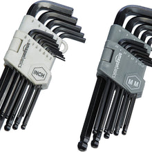 AmazonBasics Hex Key Allen Wrench Set with Ball End - Set of 26
