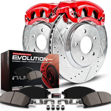 Power Stop KC6360 Front Z23 Evolution Sport Brake Upgrade Kit with Powder Coated Calipers