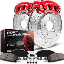 Power Stop KC3156 Z23 Daily Driver Front Caliper Kit-Drilled/Slotted Brake Rotors, Carbon-Fiber Ceramic Brake Pads, Calipers