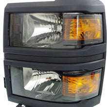 Headlight Assembly Compatible with 2015 Chevrolet Silverado Halogen LS Model CAPA Driver Side
