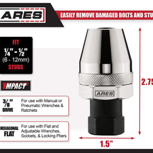 ARES 70016 - Damaged Bolt and Stud Extractor Tool - Grips and Removes 1/4-Inch to 1/2-Inch Studs - Ideal for Broken, Rounded Off, Painted Over, and Rusted Tight Bolts