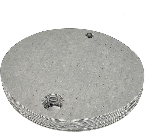Aain(R) LT019 Heavyweight Genneral Absorbent Pad, Drum Top Mat for 55 Gal Drum, Keep Drum Tops Clean Absorbent mat 22” Diameter Gray Absorbs Mat Pad Liquids