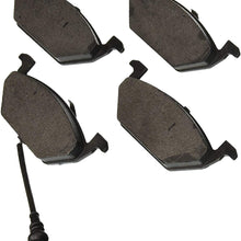 Bosch BE768AH Blue Disc Brake Pad Set with Hardware for Select Volkswagen Beetle, Golf, Jetta, and Polo Vehicles - FRONT